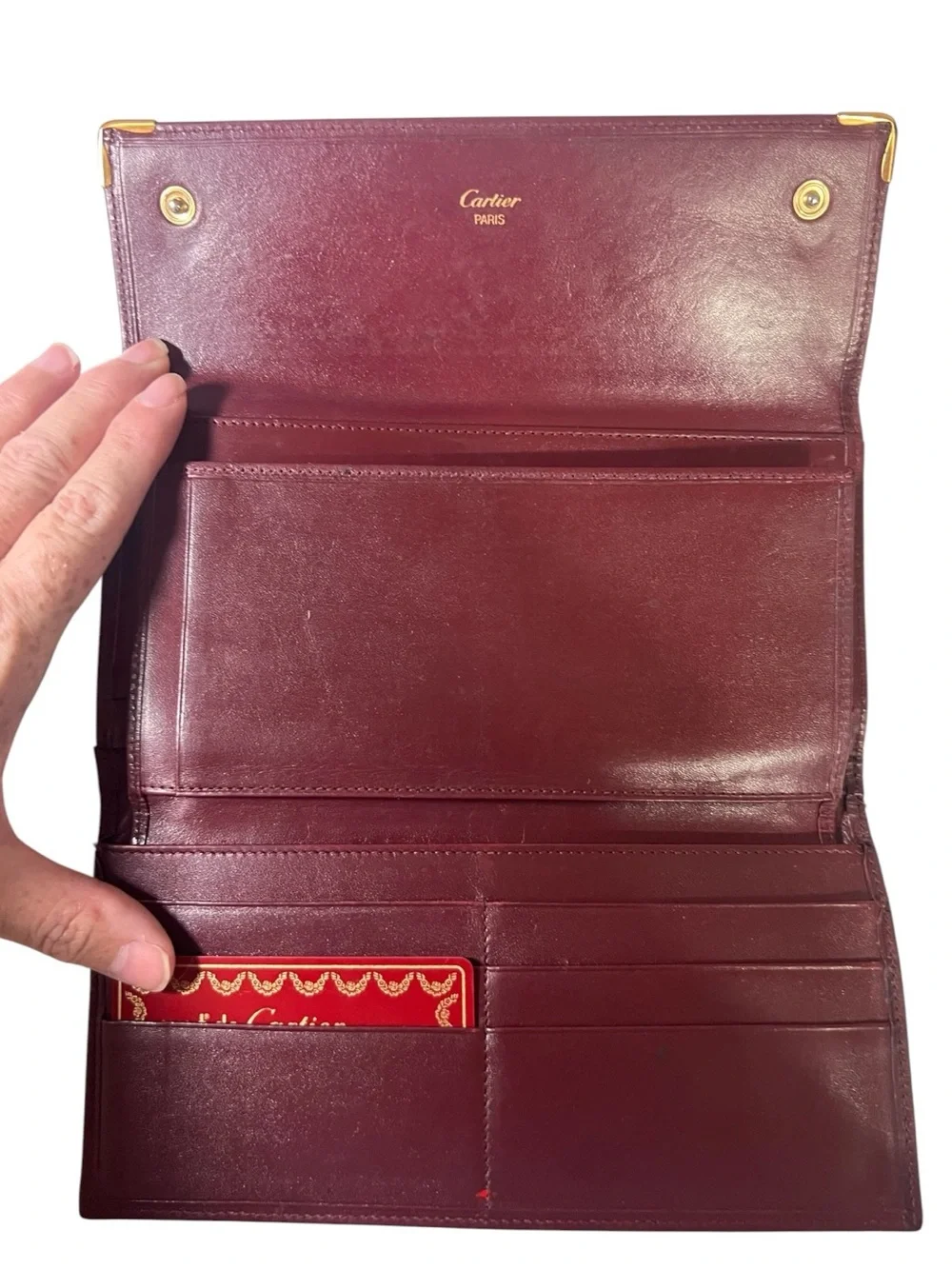 Cartier leather card